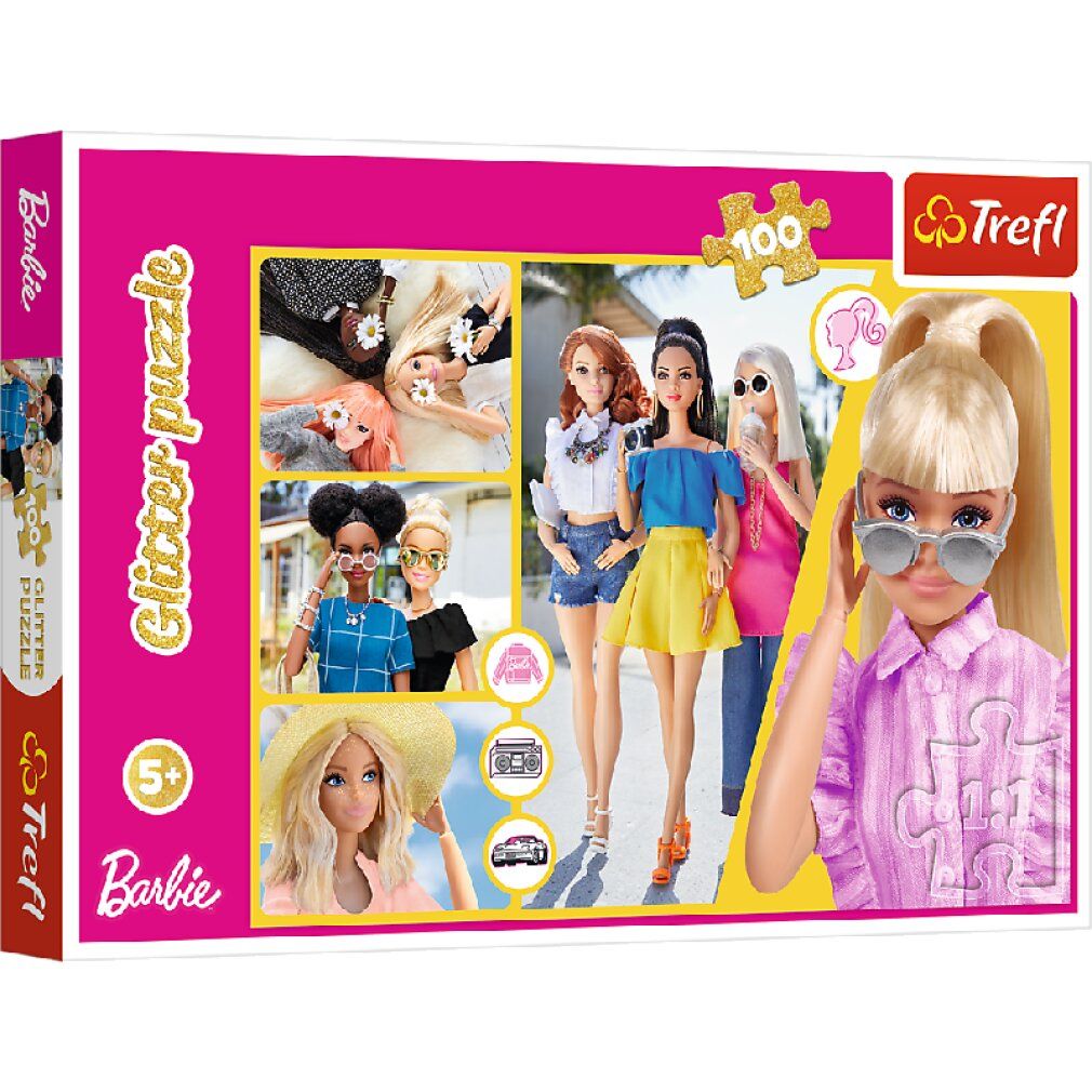 trefl Sparkling Barbie puzzle 100 pezzi