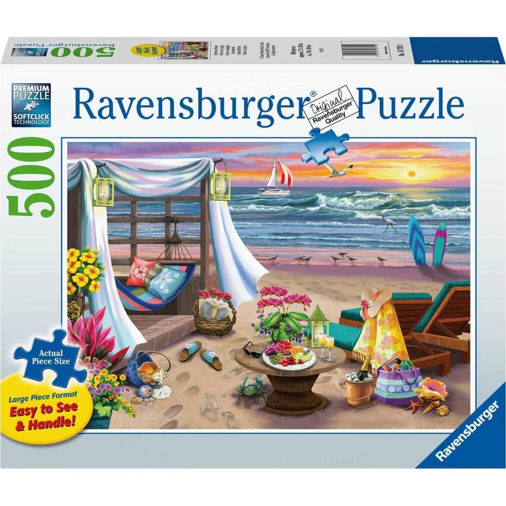 ravensburger Cabana Beach Puzzle xxl 500 pezzi