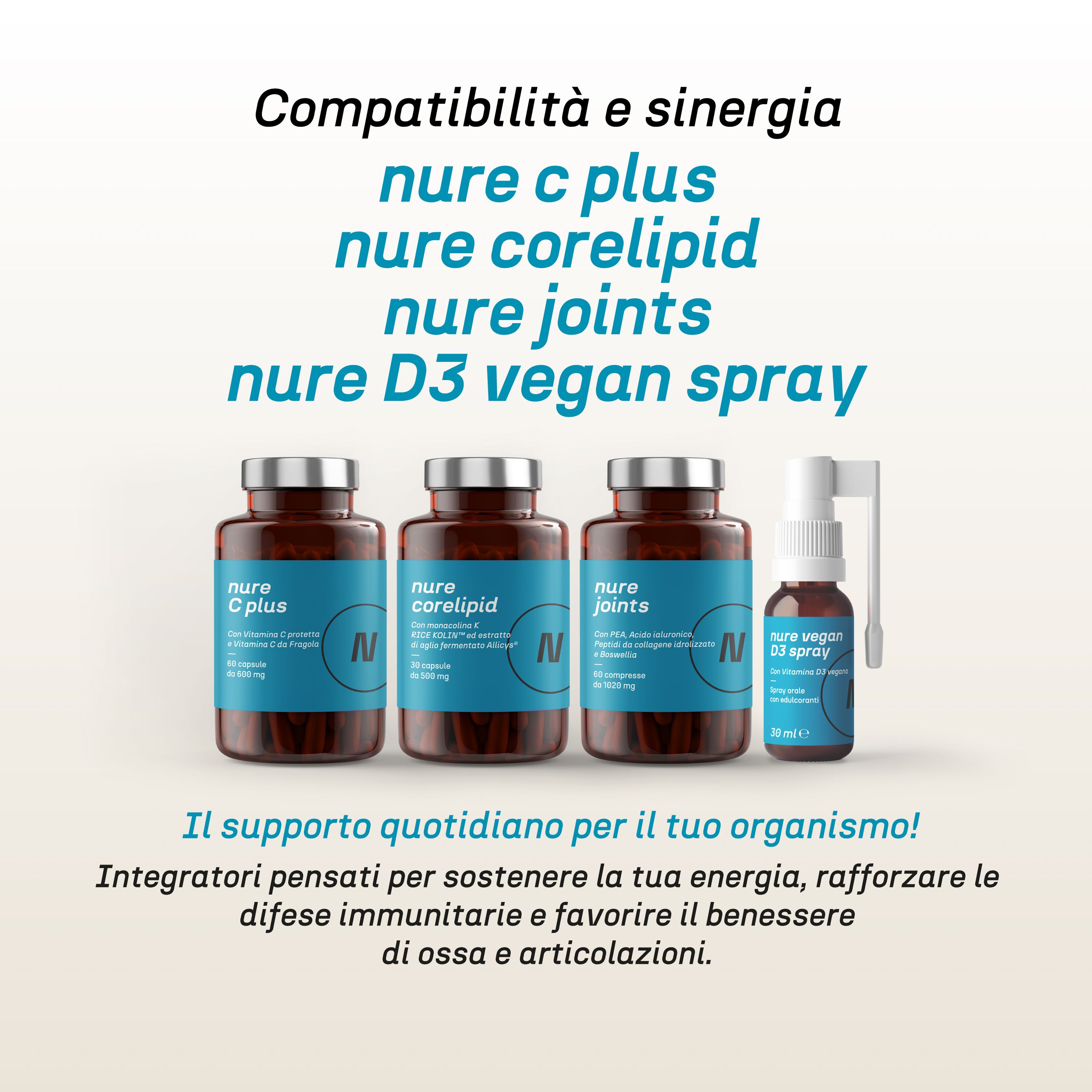 NURE Neuroaging Support Capsule per il benessere cognitivo Supporto cellule dallo stress ossidativo