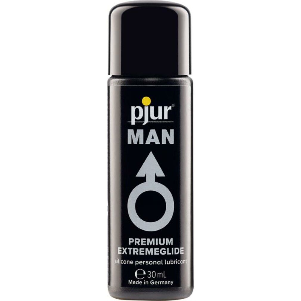 Pjur Man Premium Extremeglide Lubrificante, flacone 30ml, a base di silicone.