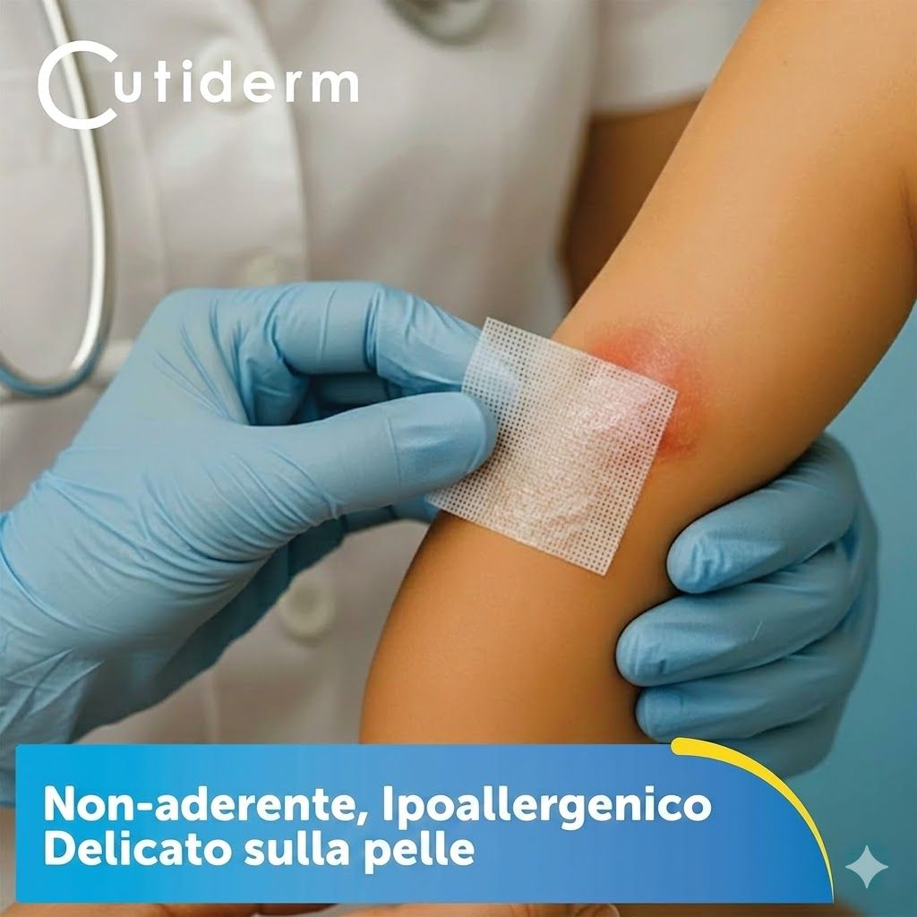 Compresse sterile in garza paraffinata 5 cm x 5 cm Cutiderm