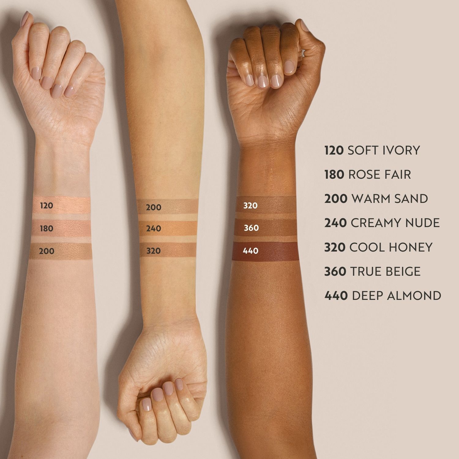 M ASAM - MAGIC FINISH - SUPERCHARGE SERUM FOUNDATION 120 soft ivory