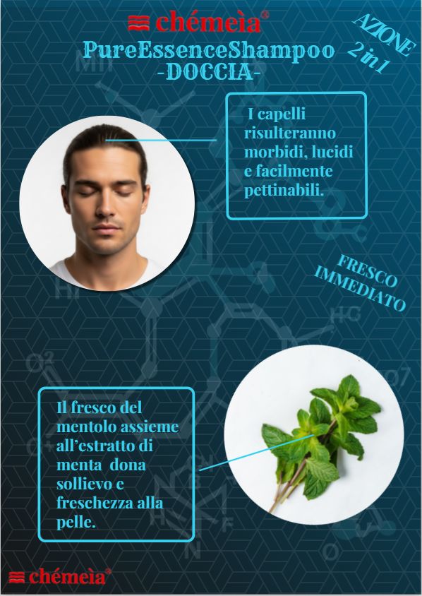 Chémeìa PureEssenceShampoo -DOCCIA  2 in 1