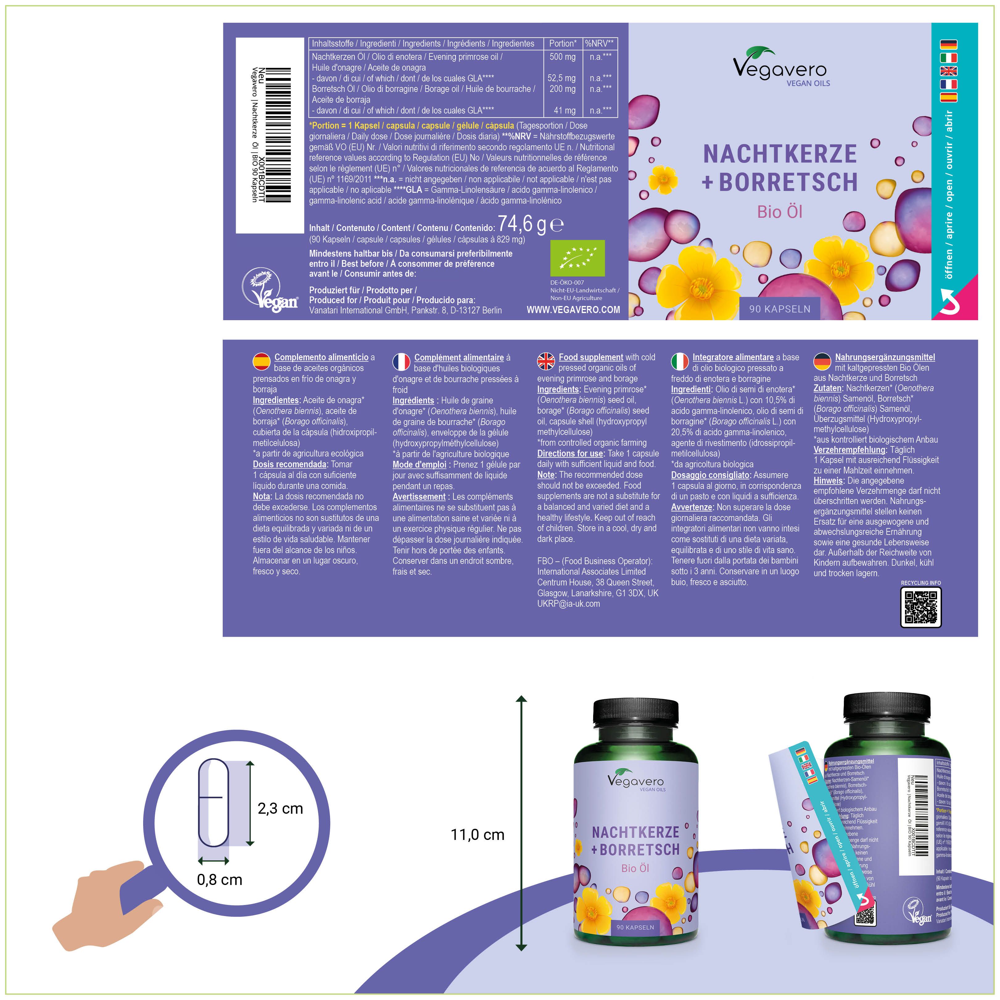 VEGAVERO Enotera e Borragine  BIO