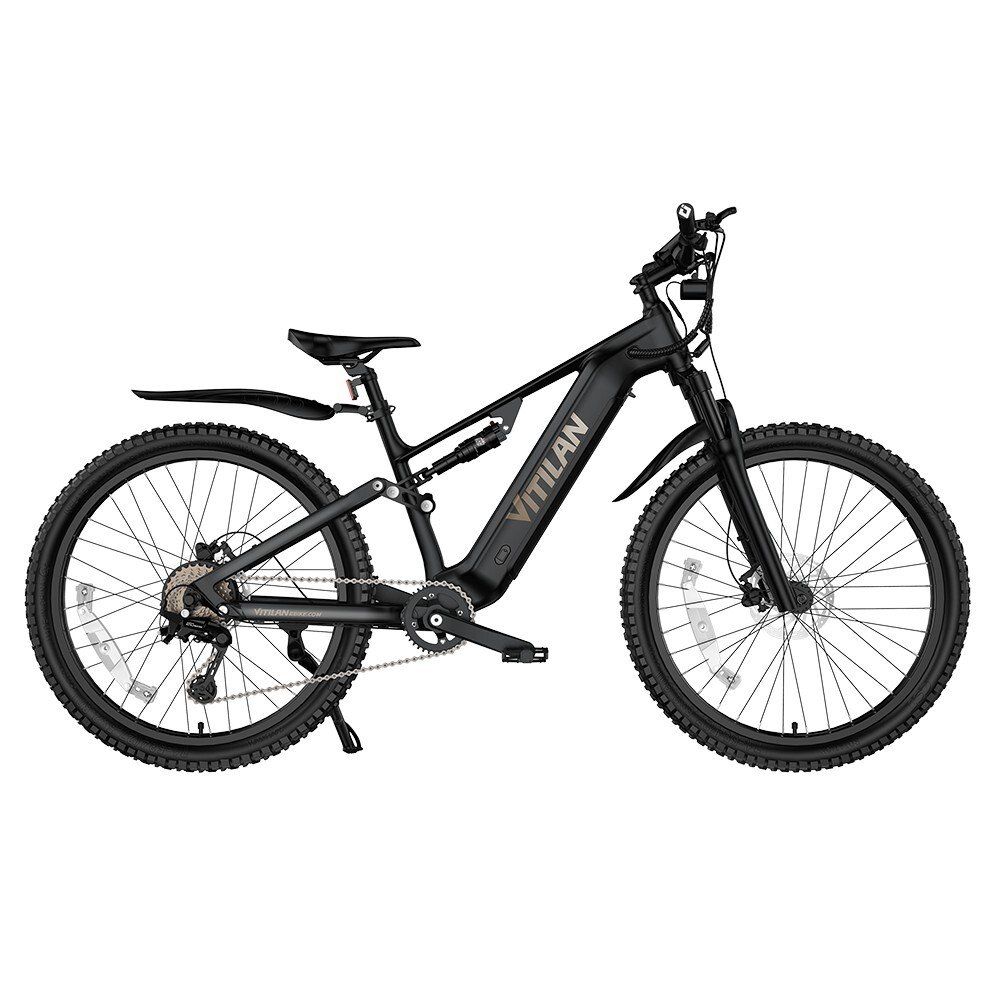 VITILAN M5 Bicicletta elettrica full suspension, batteria da 48V 15Ah