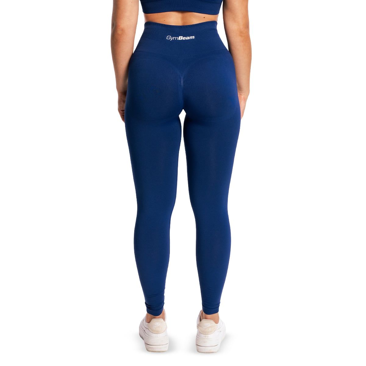 GymBeam Leggings donna Sculpt Seamless a vita alta in nylon e elastan blu navy