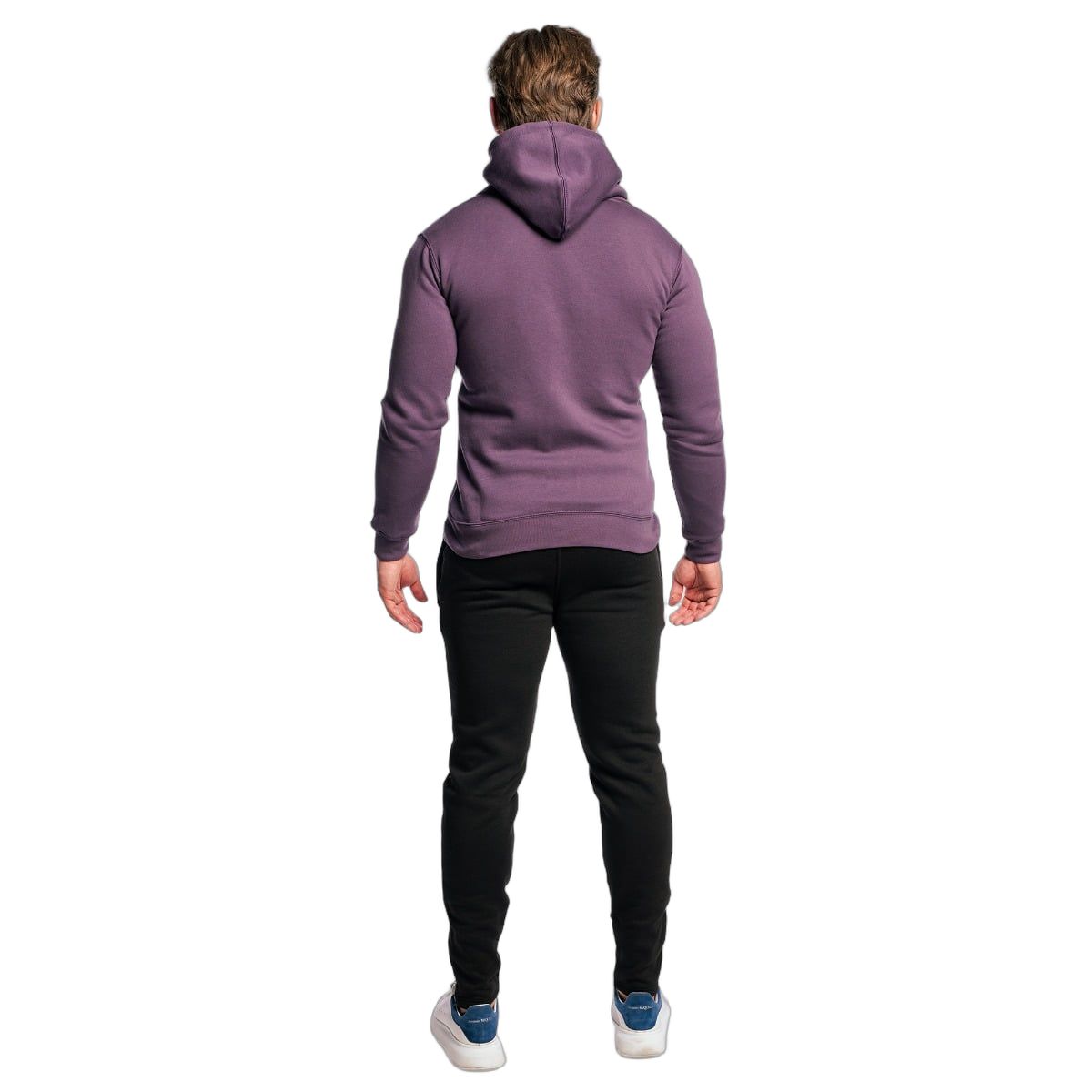 GymBeam Felpa uomo con zip cappuccio vestibilità regular Obsidian