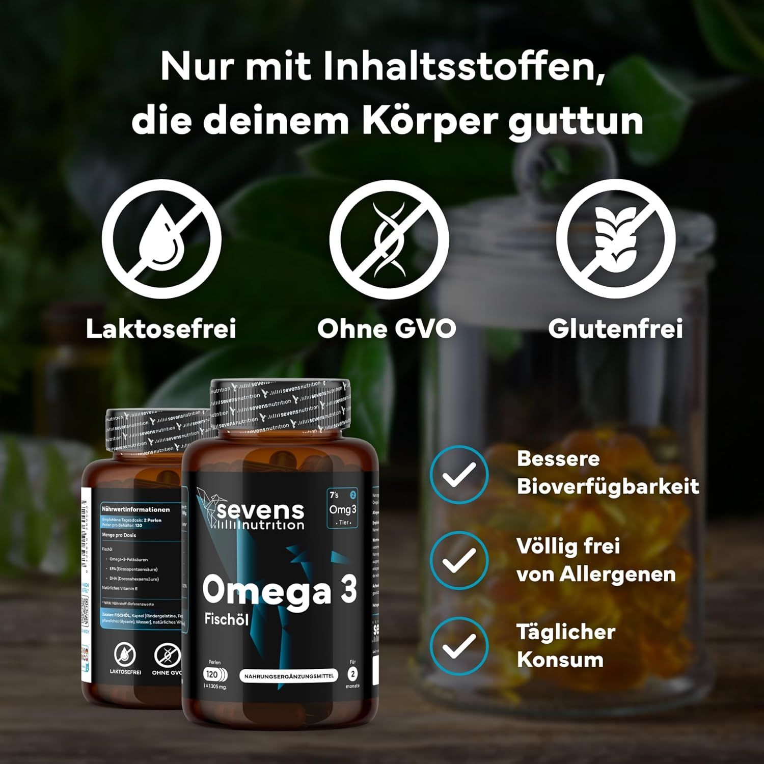 SEVENS NUTRITION Capsule di Omega 3 Olio di Pesce