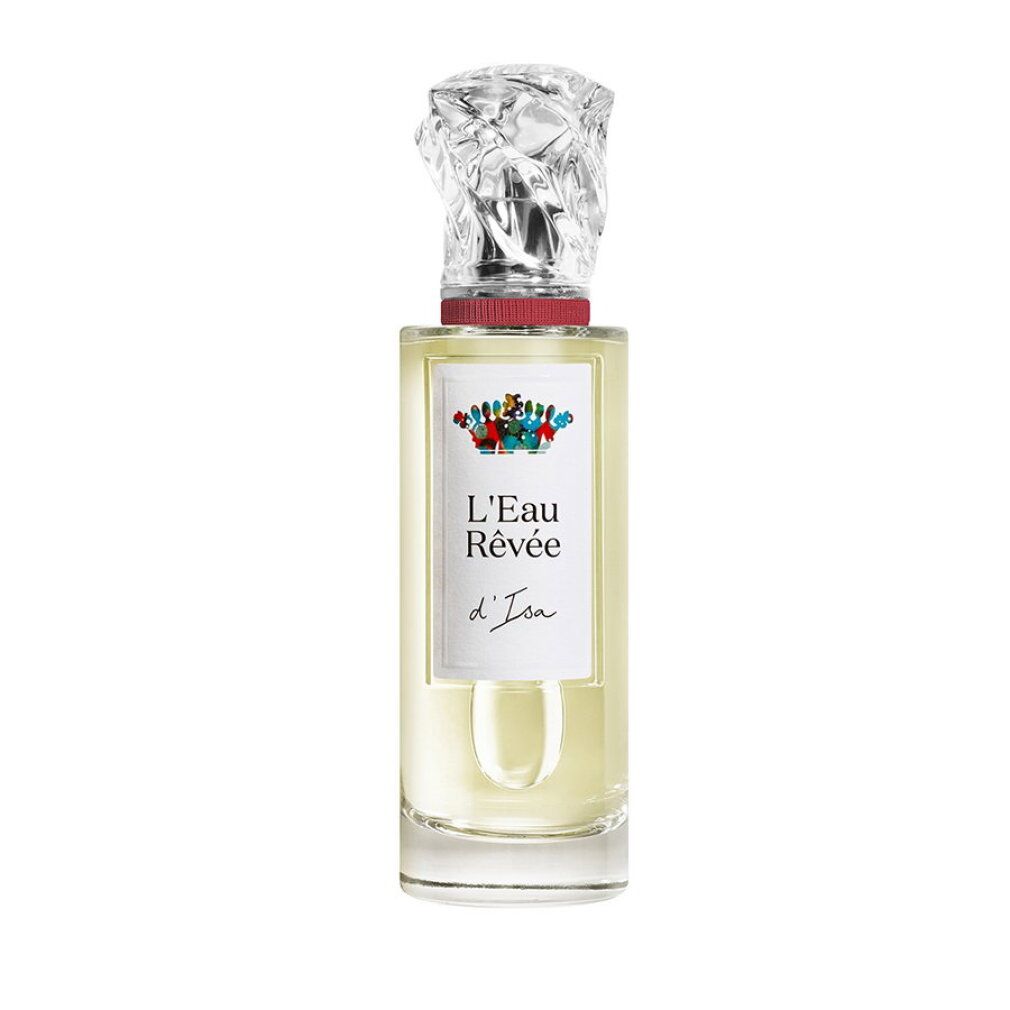Flacone Sisley L'Eau Rêvée d'Isa Eau de Toilette con tappo trasparente testurizzato e anello rosso.