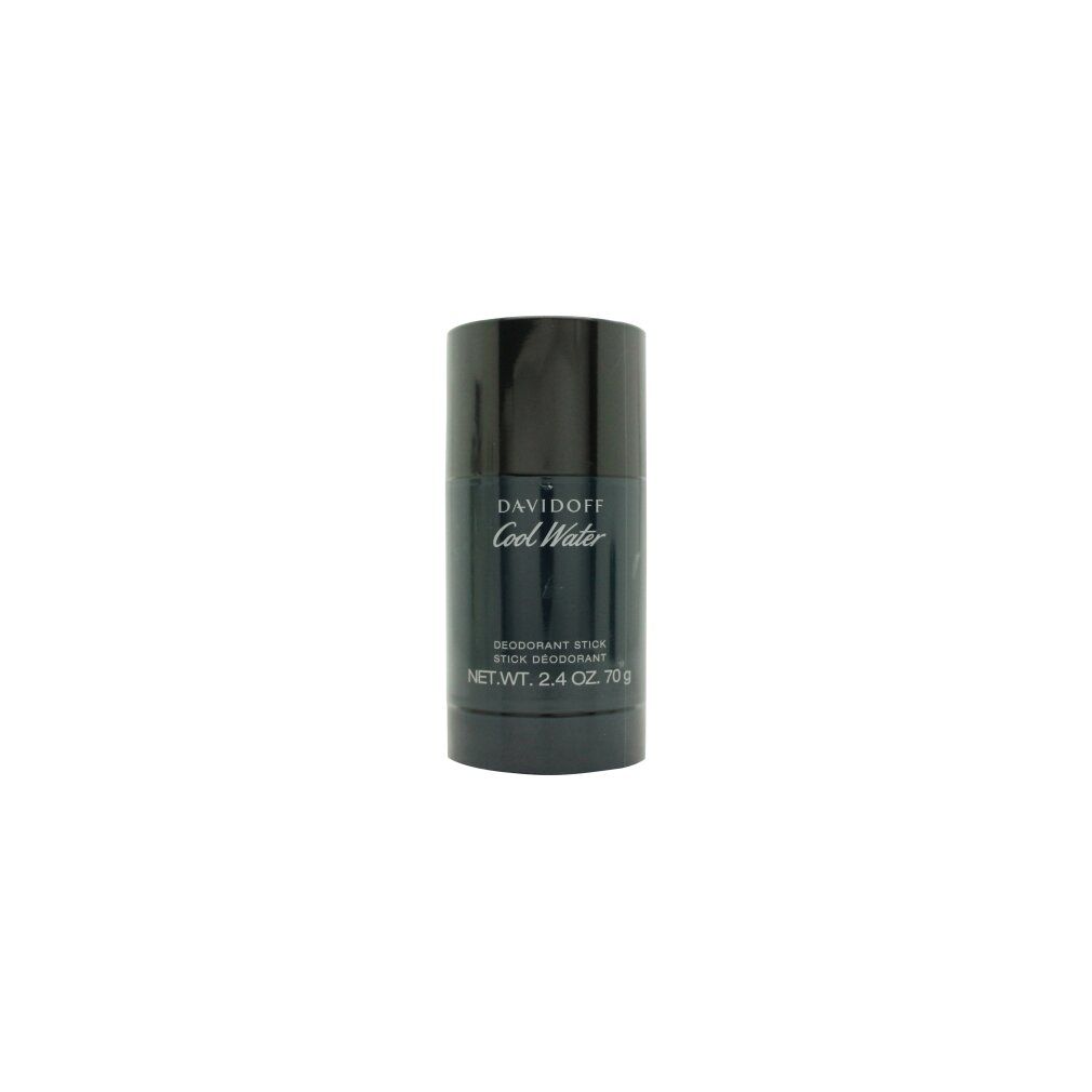 Deo-stick nero. Scritta: Davidoff Cool Water, Deodorant Stick. Peso netto 70 g.
