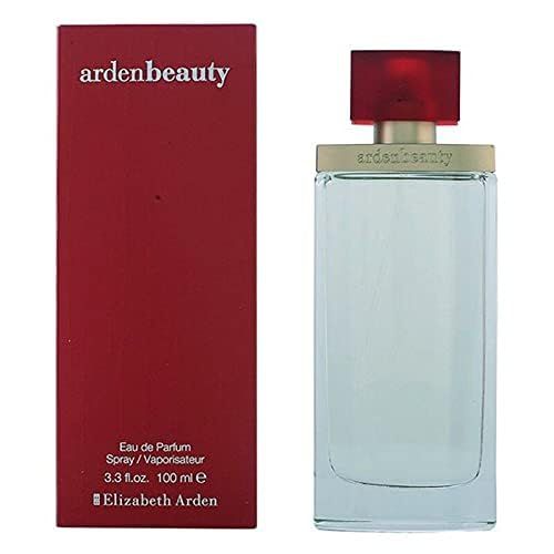 Scatola rossa e flacone. Sulla scatola "ardenbeauty" e "Elizabeth Arden".