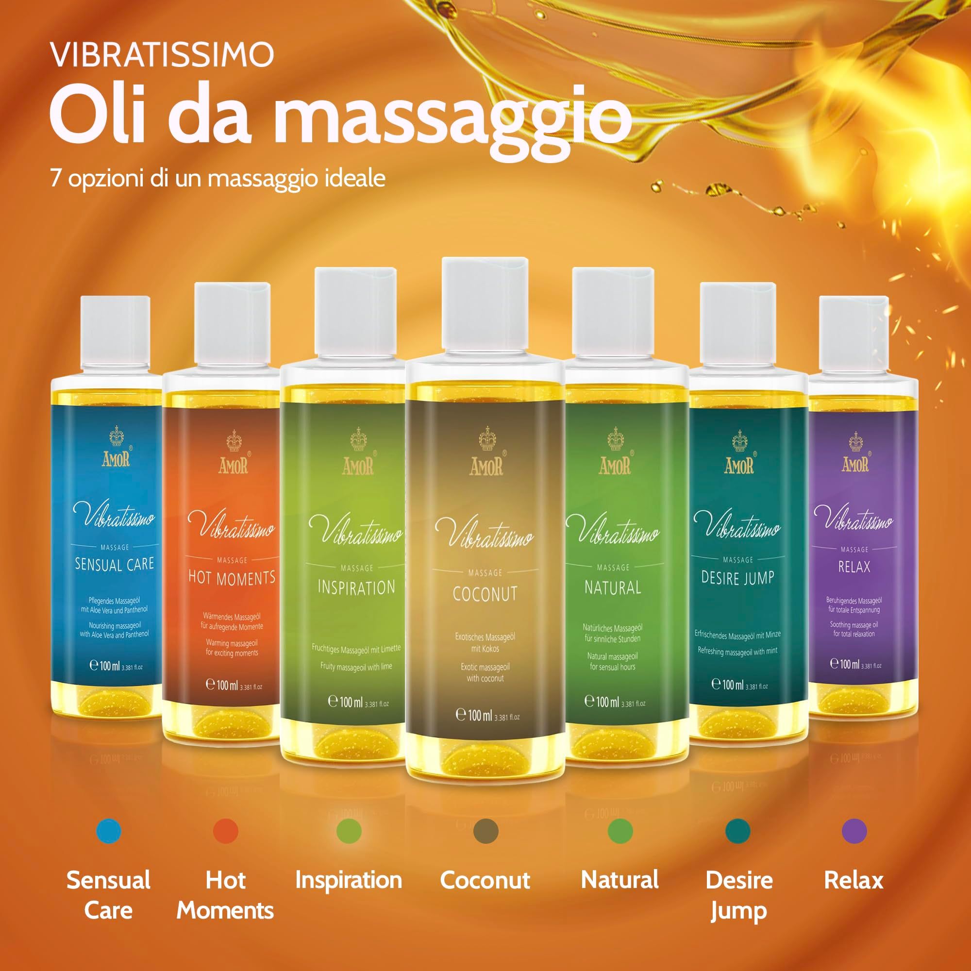 Vibratissimo Olio da Massaggio Hot Moments