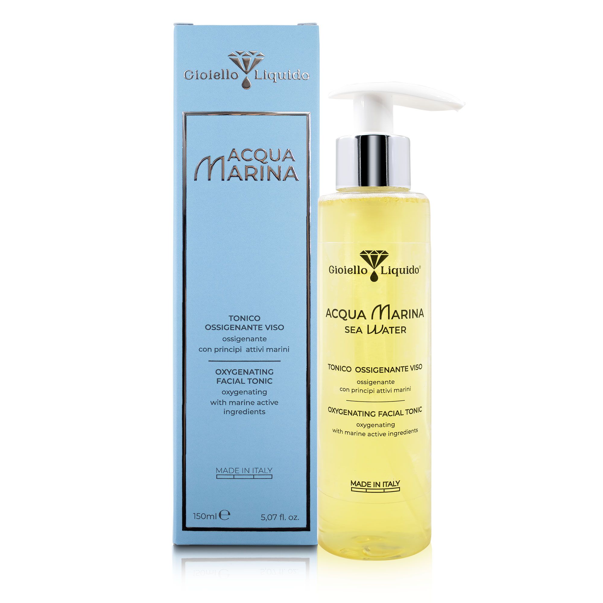 Gioiello Liquido Kit Viso Tonico, Latte Detergente e Scrub Esfoliante