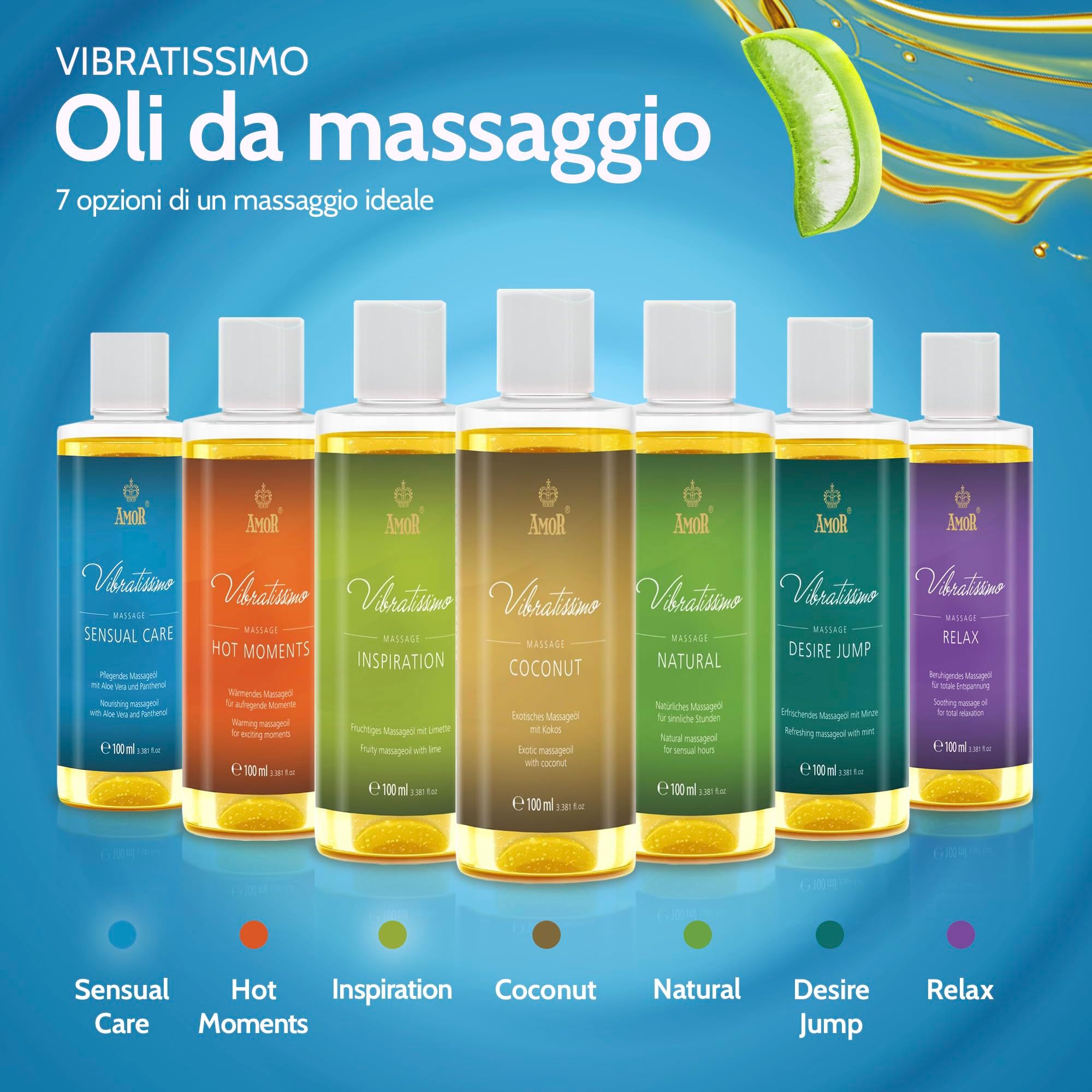Vibratissimo Olio da Massaggio Sensual Care