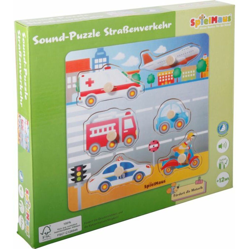 smh Puzzle di legno sonoro sul traffico stradale