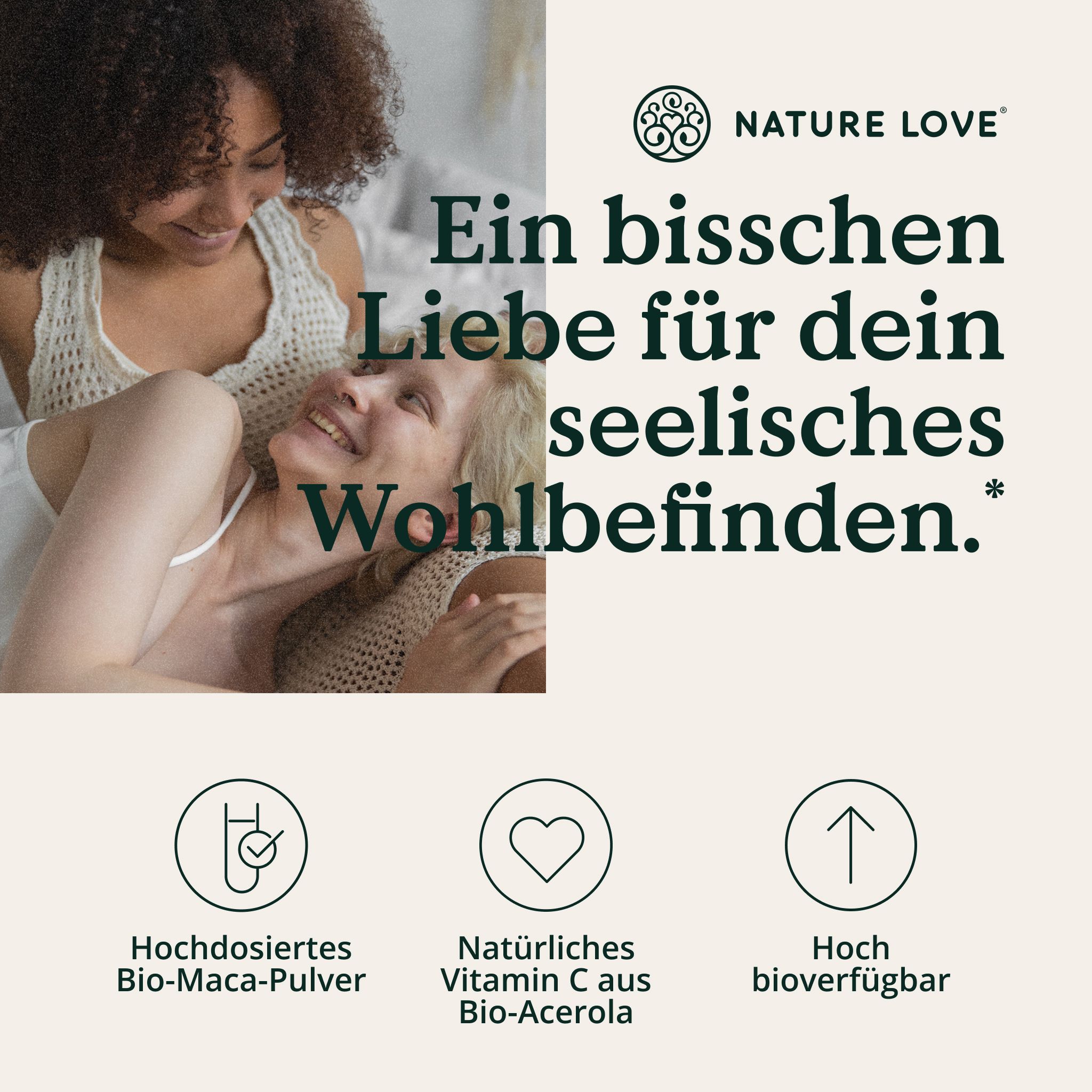 Natura Love Bio Maca in polvere, ad alto dosaggio, vegana, bio-certificata, alta biodisponibilità.