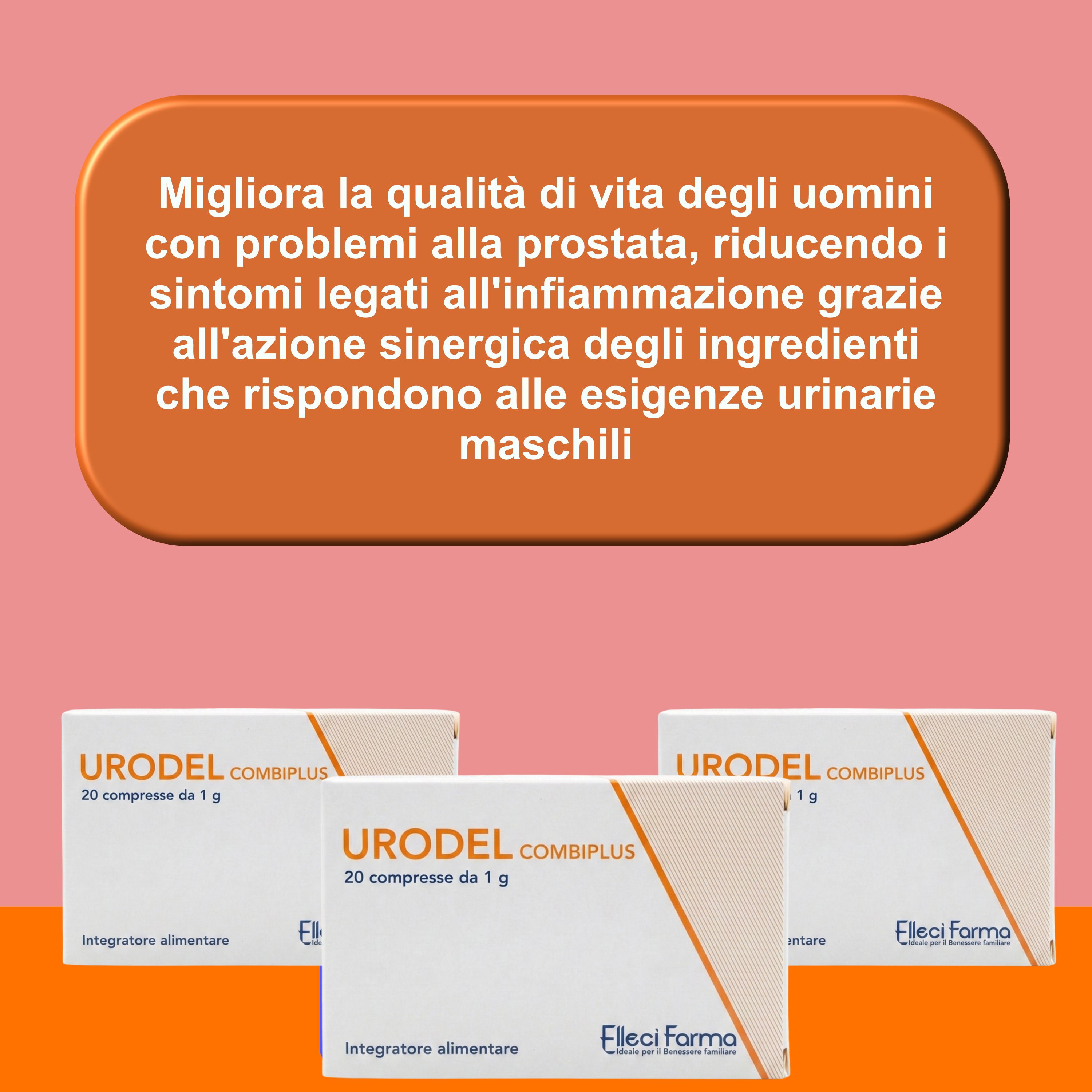Elleci Farma Urodel – D-Mannosio e Fermenti per Vie Urinarie e Prostata 20 Compresse