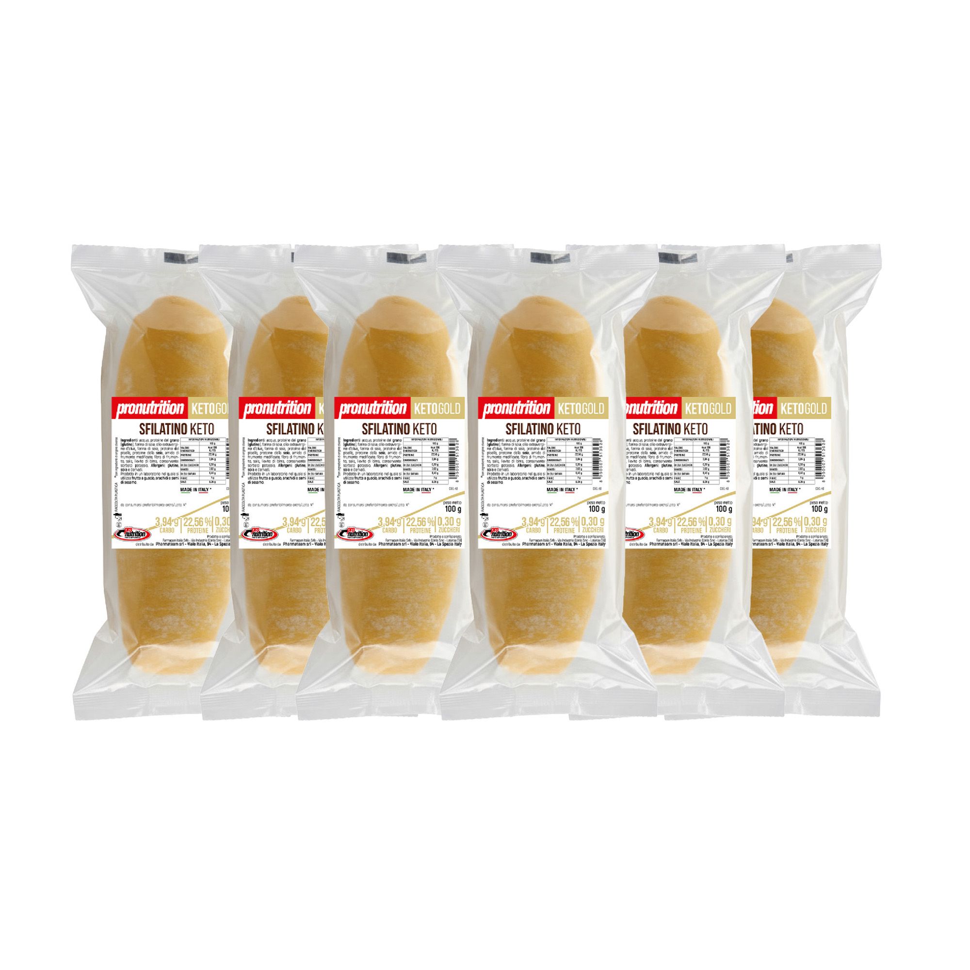 ProNutrition Sfilatino keto (6 x 120 g) pane chetogenico a lievitazione naturale