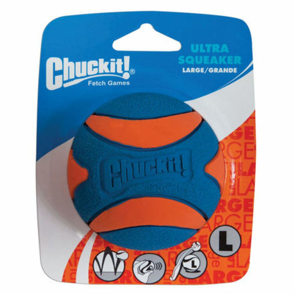 Chuckit Ultra Squeaker Ball l 9 cm .