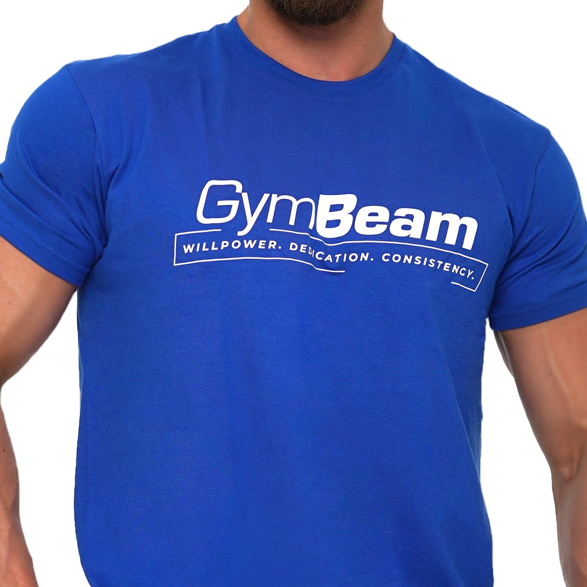 GymBeam T-shirt uomo regular Willpower blu royal