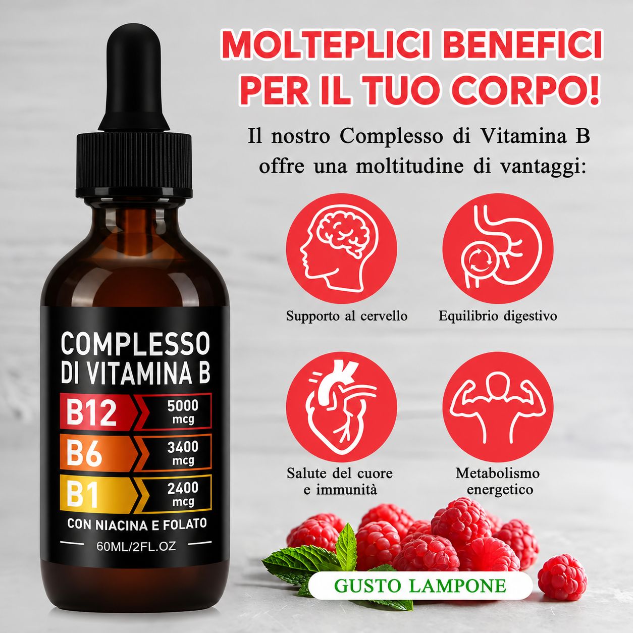 Zoxpm Gocce Complesso di Vitamina B