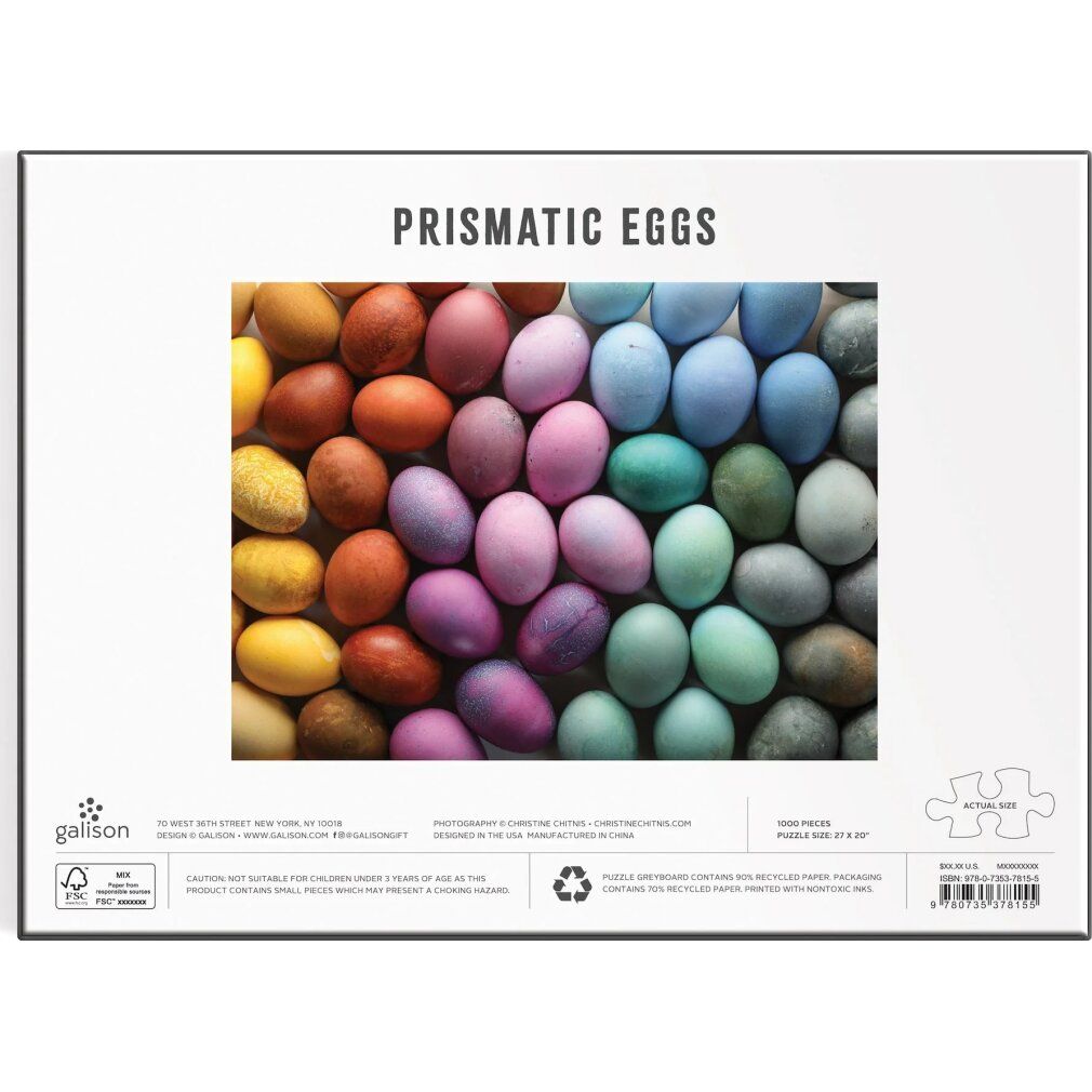 galison Puzzle uovo prismatico 1000 pezzi