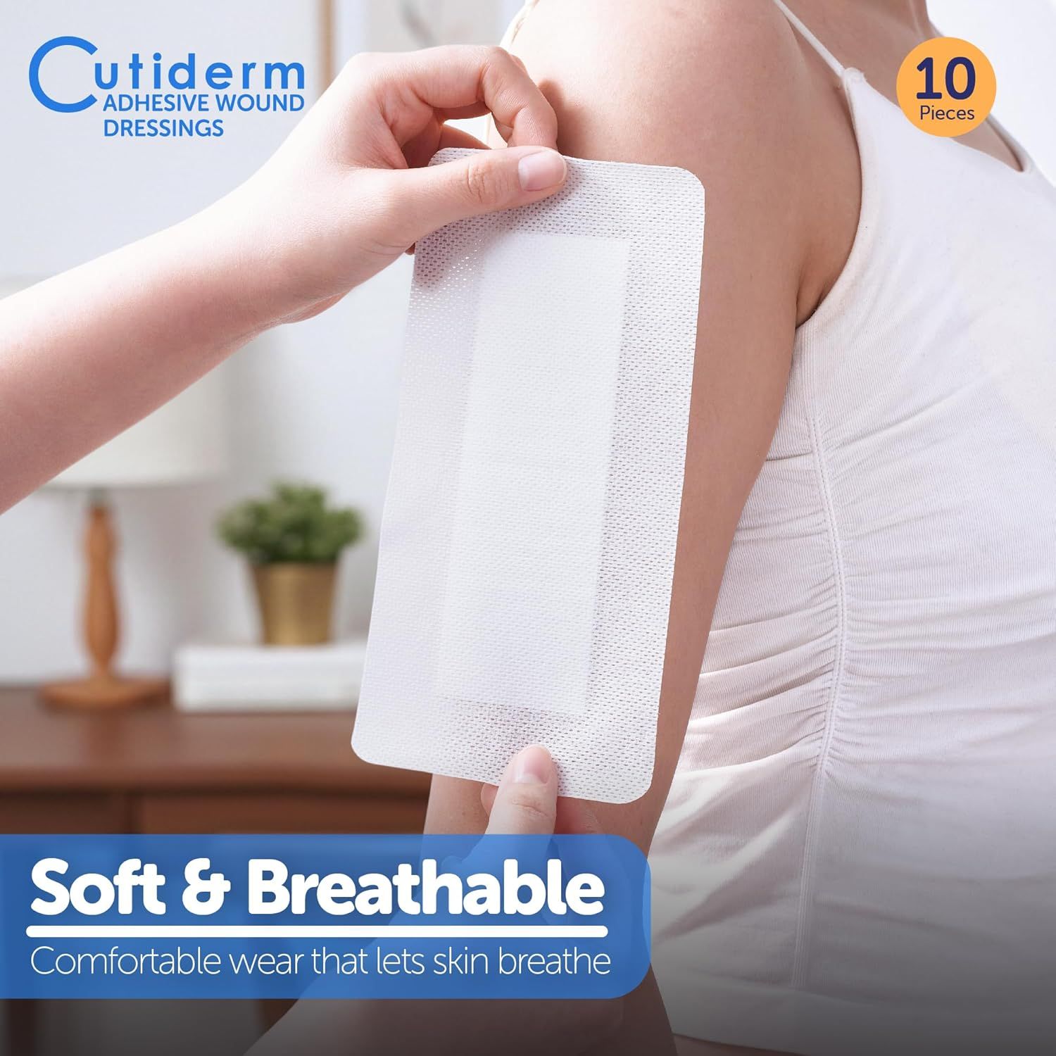 Bendaggio autoadesivo per ferite 10 x 20 cm Cutiderm
