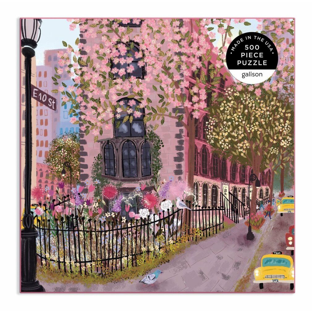 galison Puzzle quadrato Blooming Street 500 pezzi