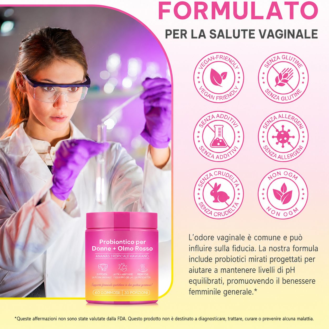 Zoxpm Caramelle Gommose Probiotiche per la Flora Intima Femminile