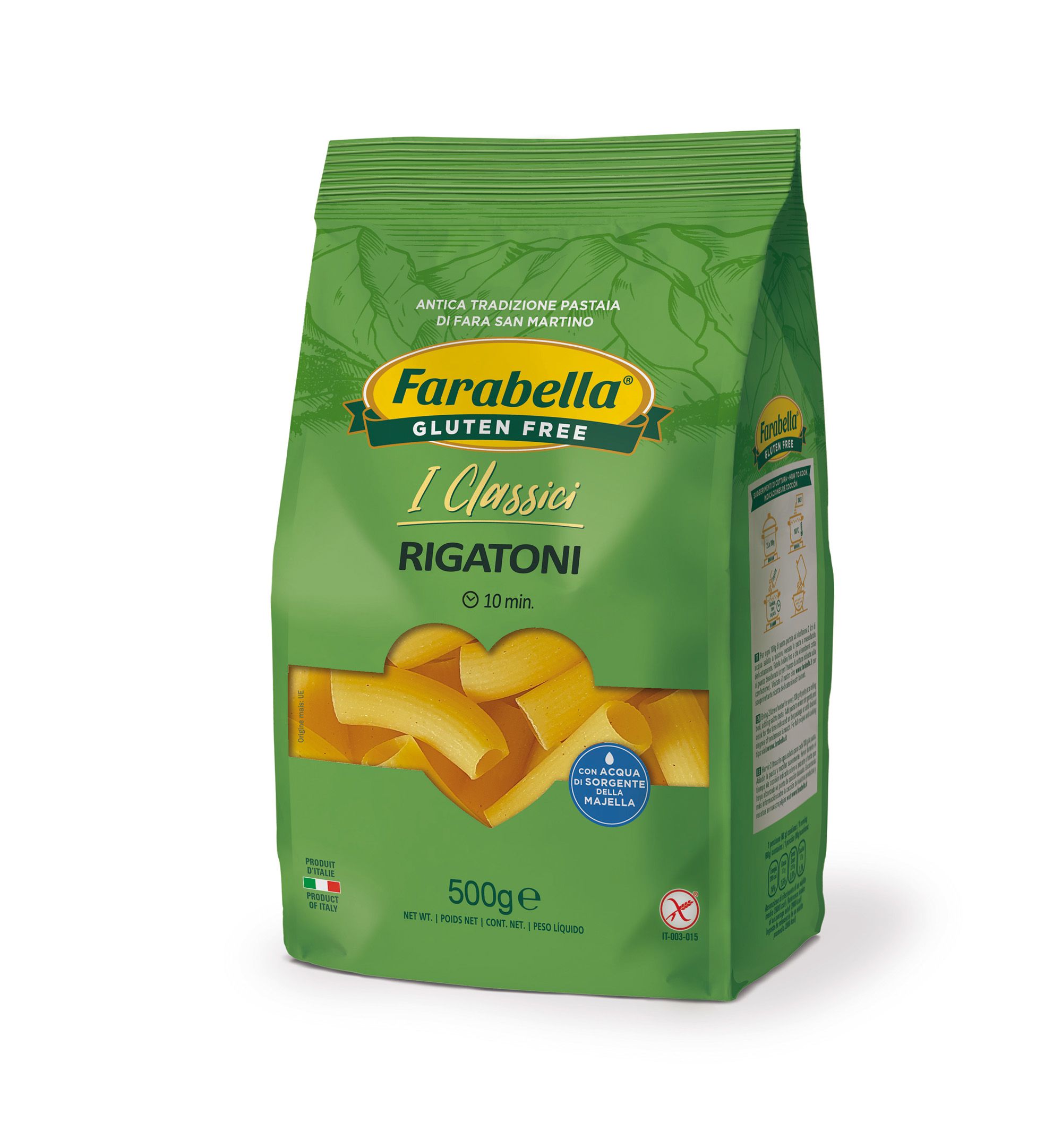 Rigatoni Senza Glutine 500g - Pasta Farabella