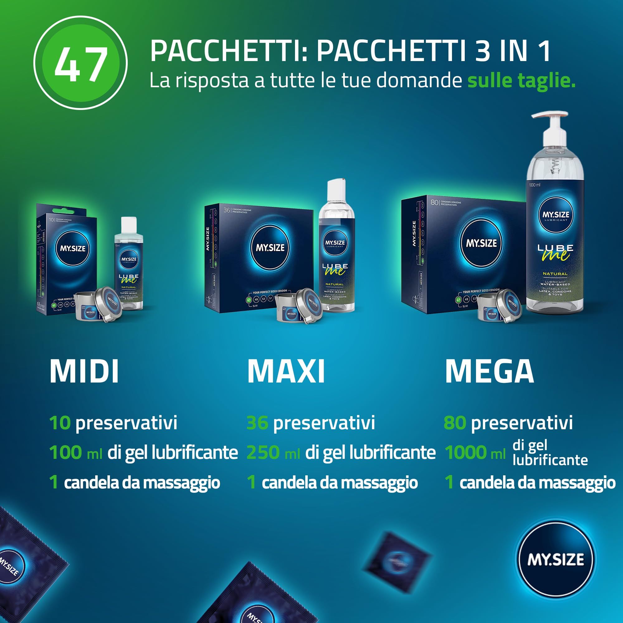 MY.SIZE Classic Preservativi Taglia 1 47mm