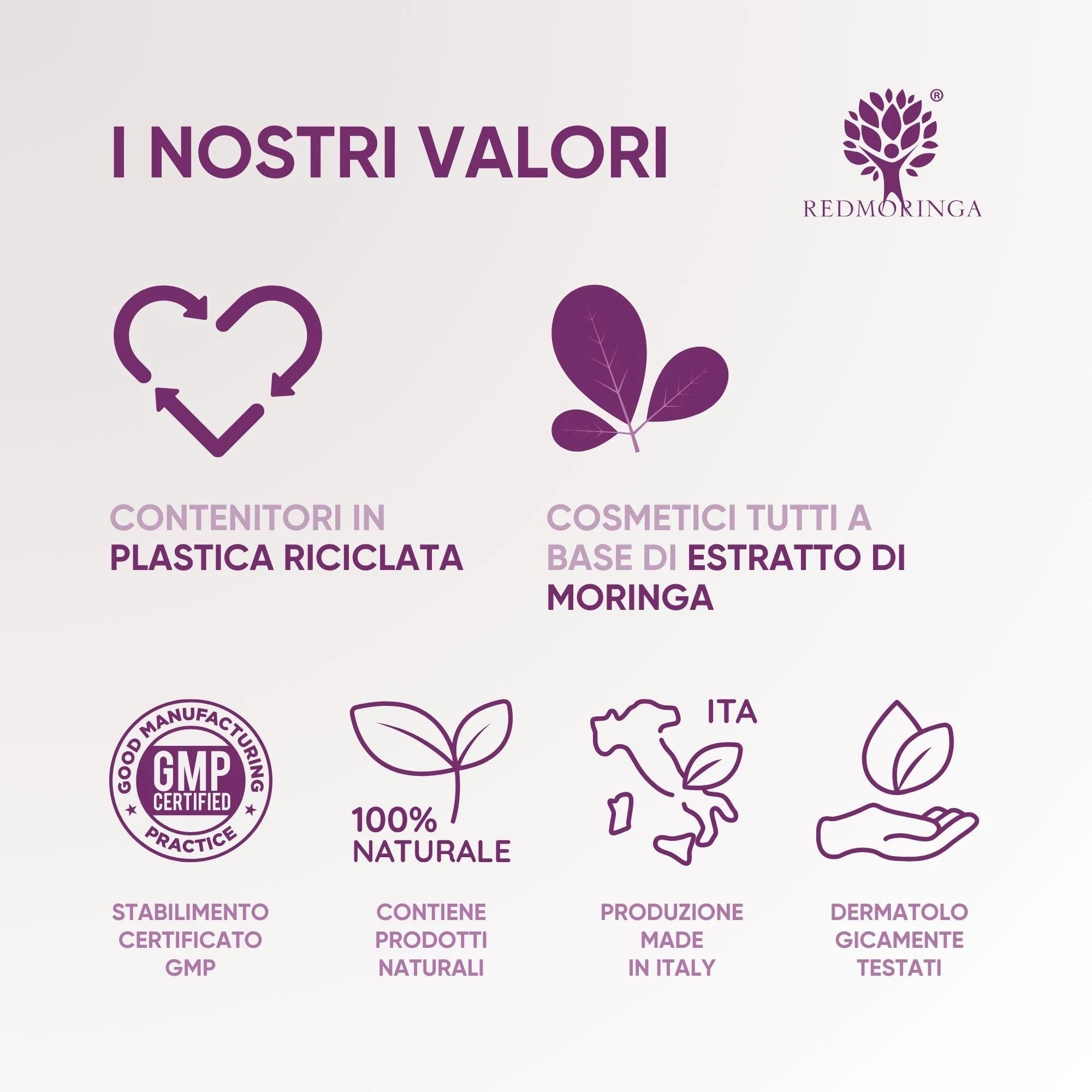 RedMoringa Lubrificante Intimo alla Moringa 100% Naturale – A Base Olio, Senza Profumo