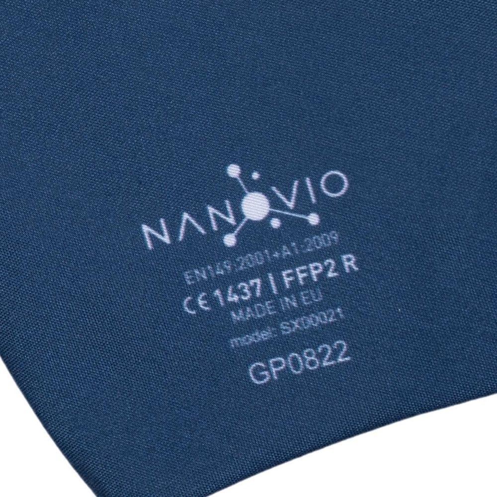 Nanovio Maschera FFP2 riutilizzabile I Blu Scuro I Nano Maschera dall'Europa