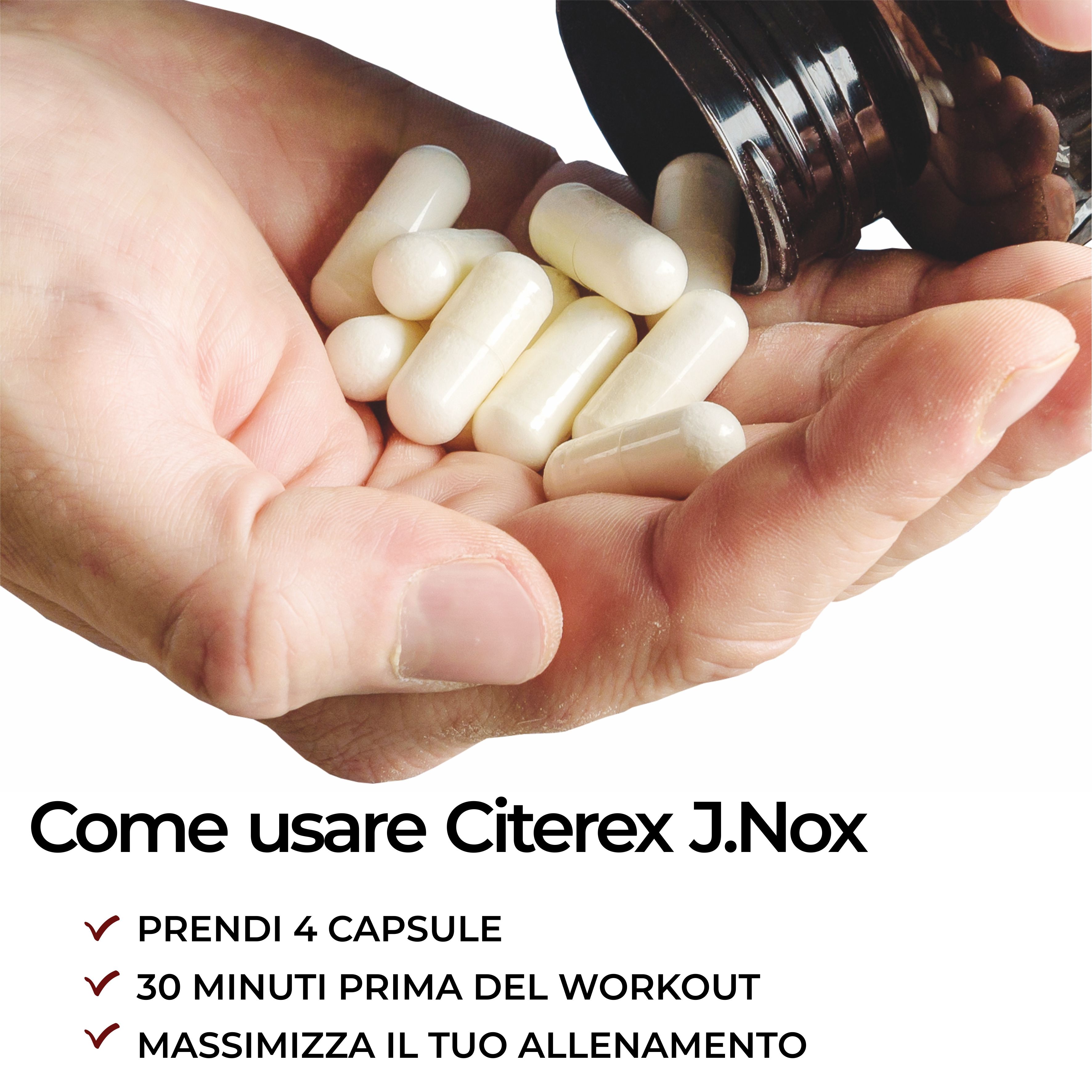 Citerex - Pre-Workout Naturale Senza Caffeina per Energia, Testosterone e Resistenza Muscolare