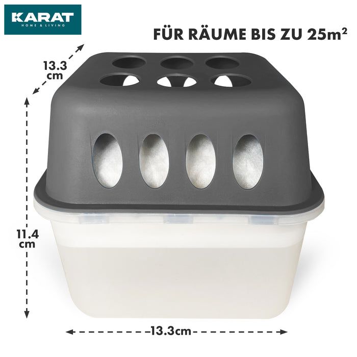 KARAT deumidificatore d’aria Hava con ricariche - deumidificatore ambienti Grigio