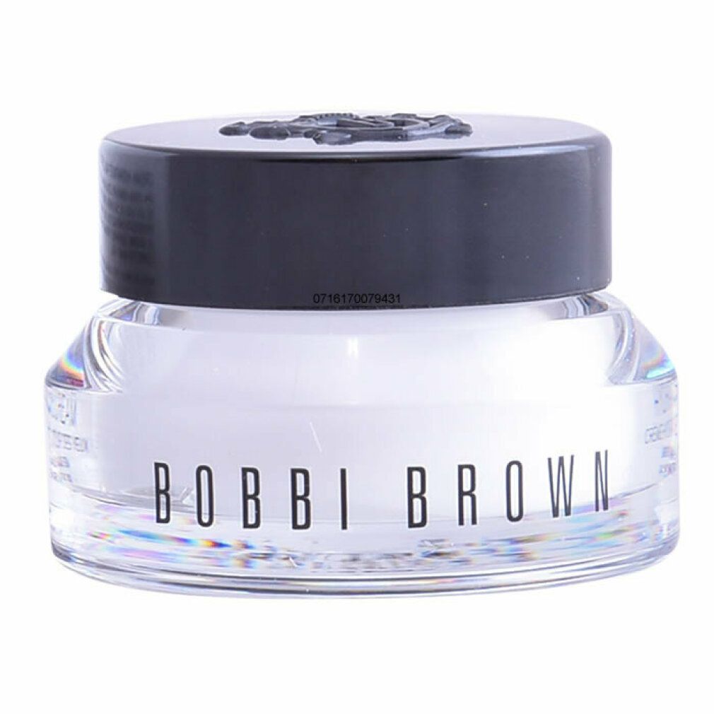 Vasetto di vetro con coperchio nero. Scritta: BOBBI BROWN. Prodotto per il contorno occhi.