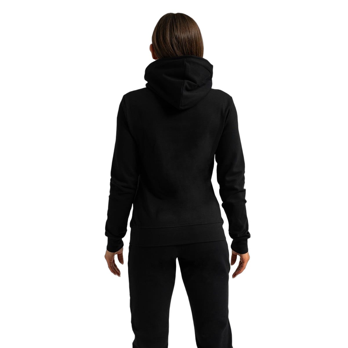 GymBeam Felpa con cappuccio e zip da donna regular Limitless Black
