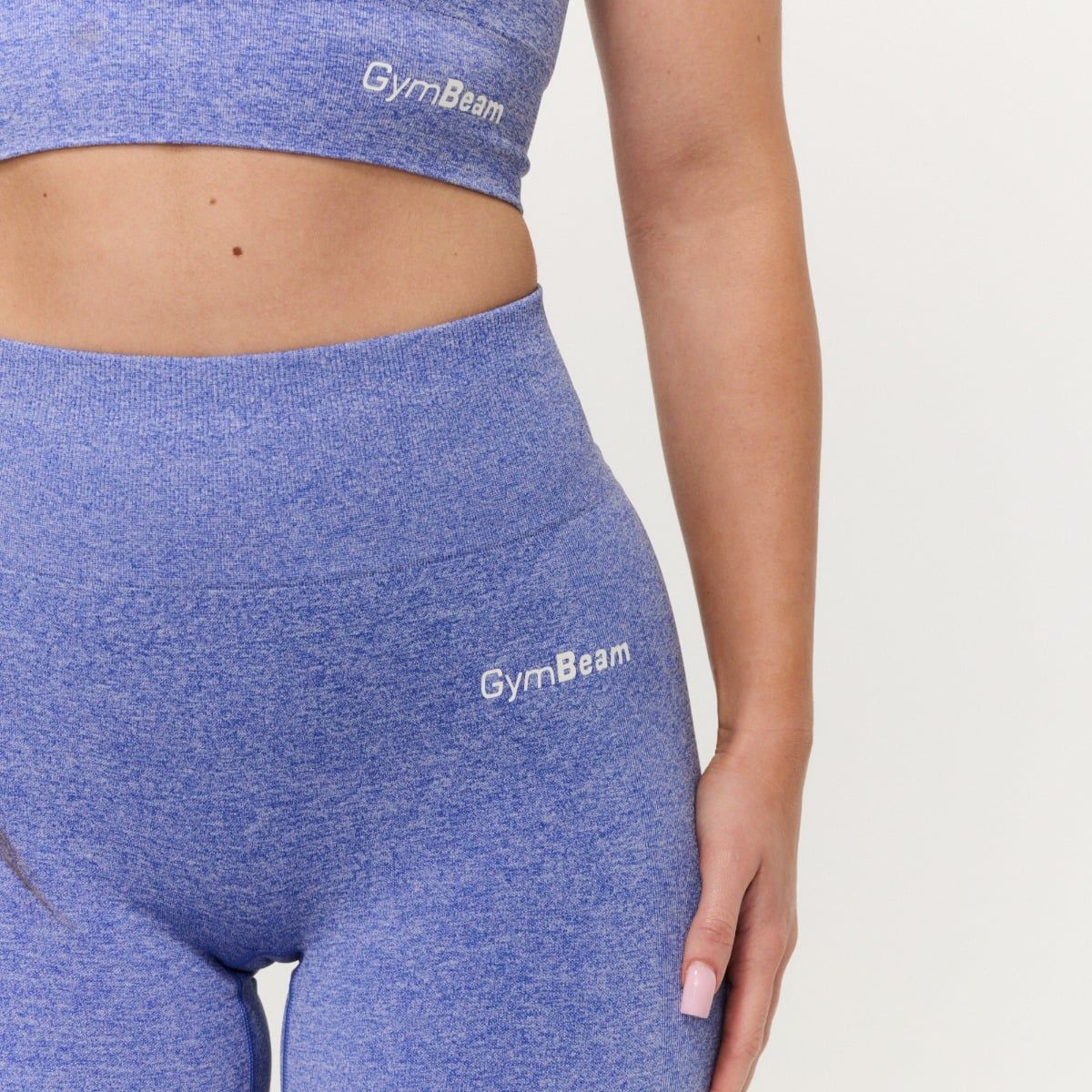 GymBeam Pantaloncini donna FLO cobalto slim con vita elastica