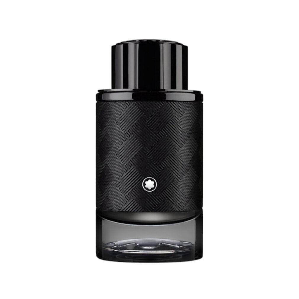 Flacone Montblanc Explorer Extreme Eau De Parfum con superficie testurizzata.