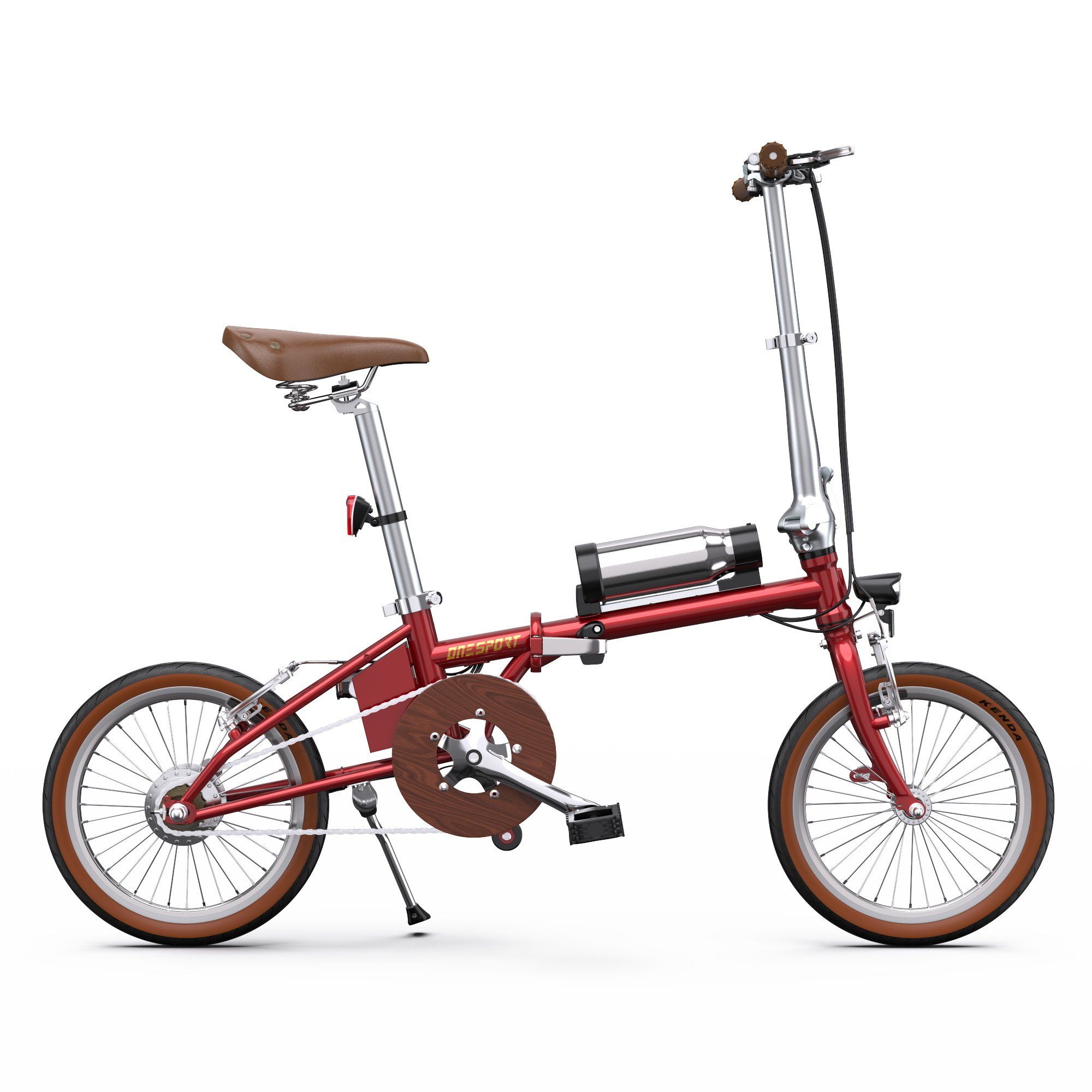 ONESPORT OT02 Bicicletta elettrica pieghevole da 16" con motore da 250W e batteria da 36V 5.2Ah