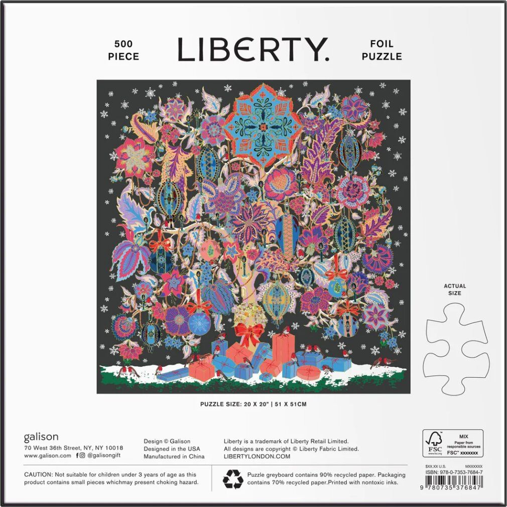galison Puzzle quadrato Liberty: Albero della vita 500 pezzi