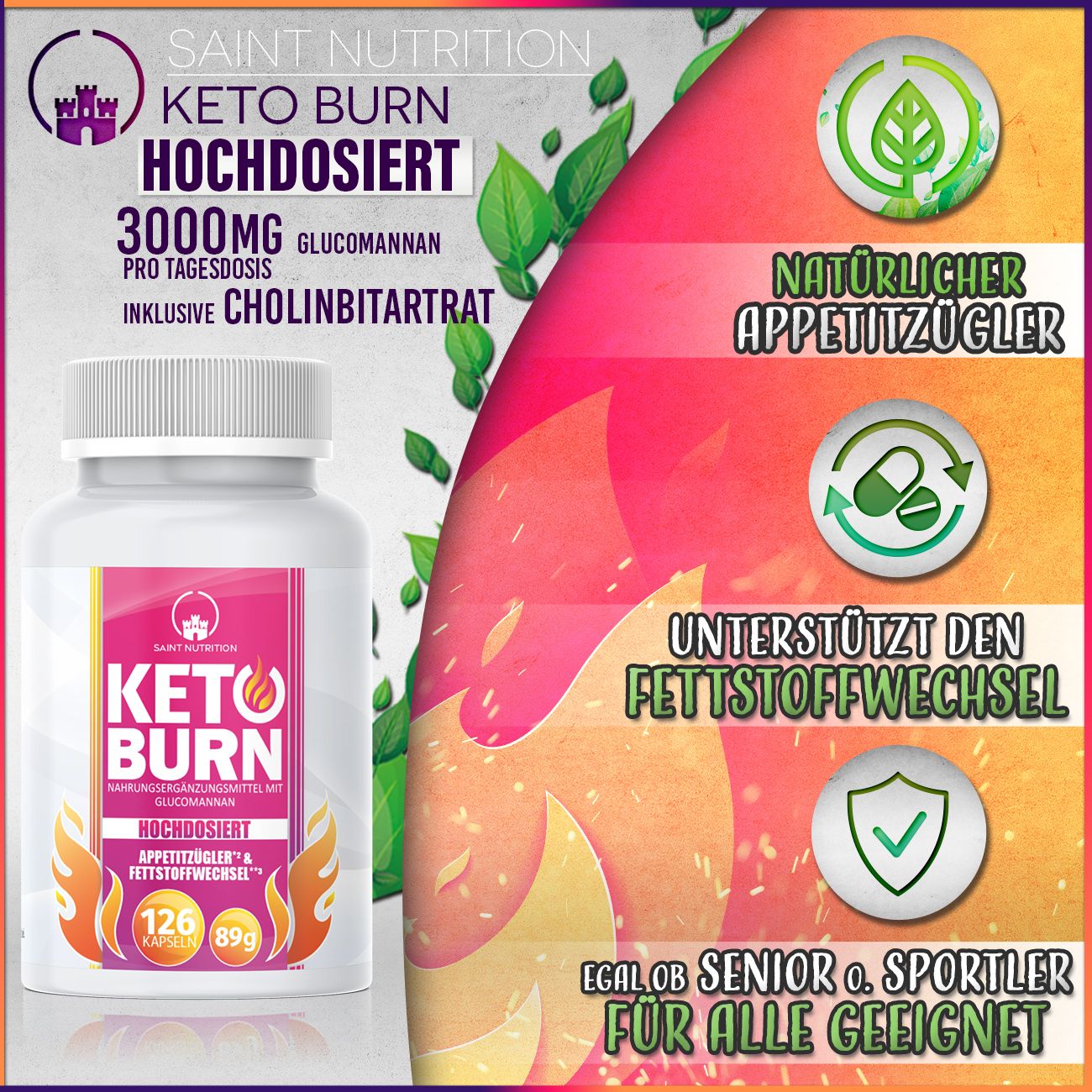 Saint Nutrition® | Keto Burn | Capsule
