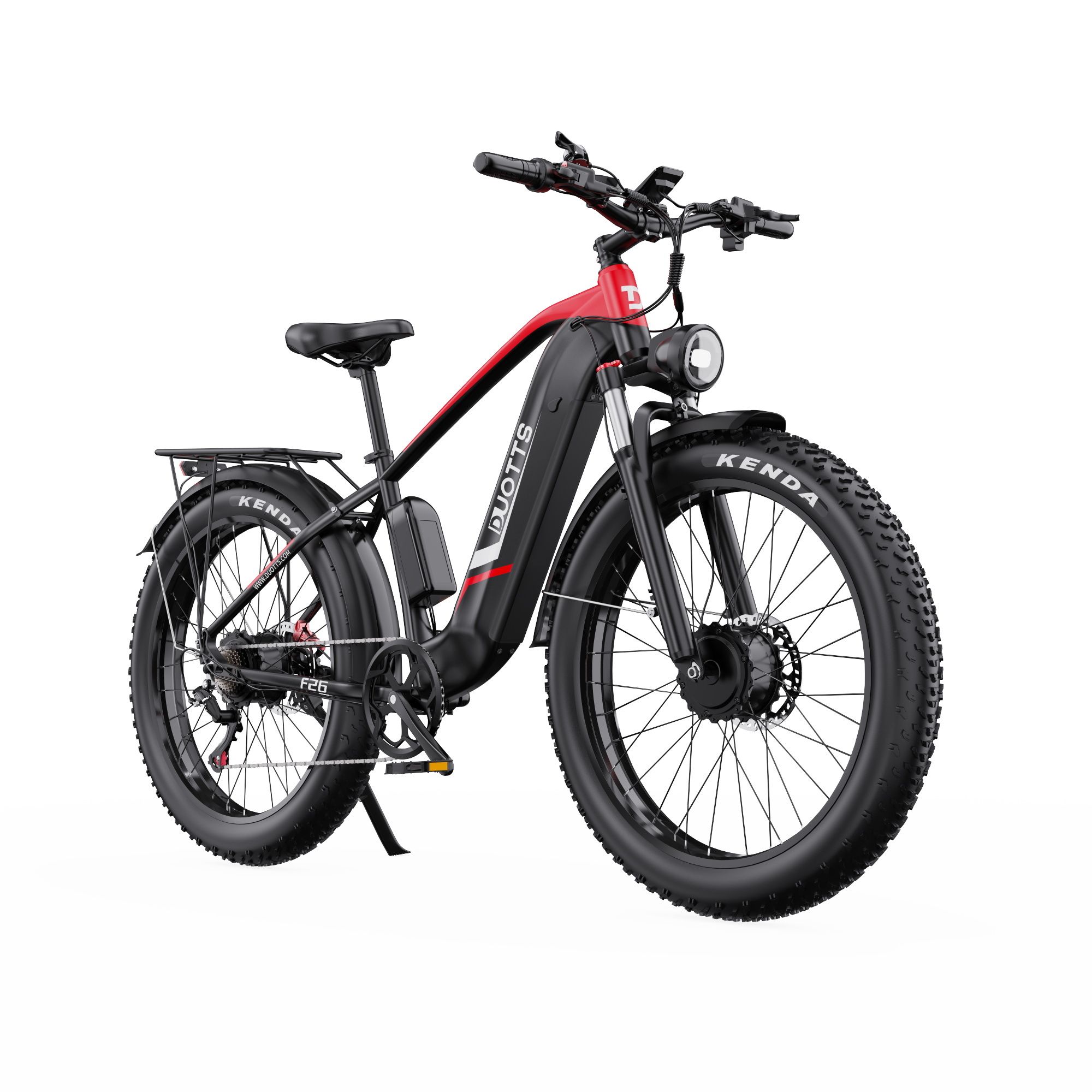 Bicicletta elettrica DUOTTS F26 con batteria da 48 V 17,5 AH e doppio motore