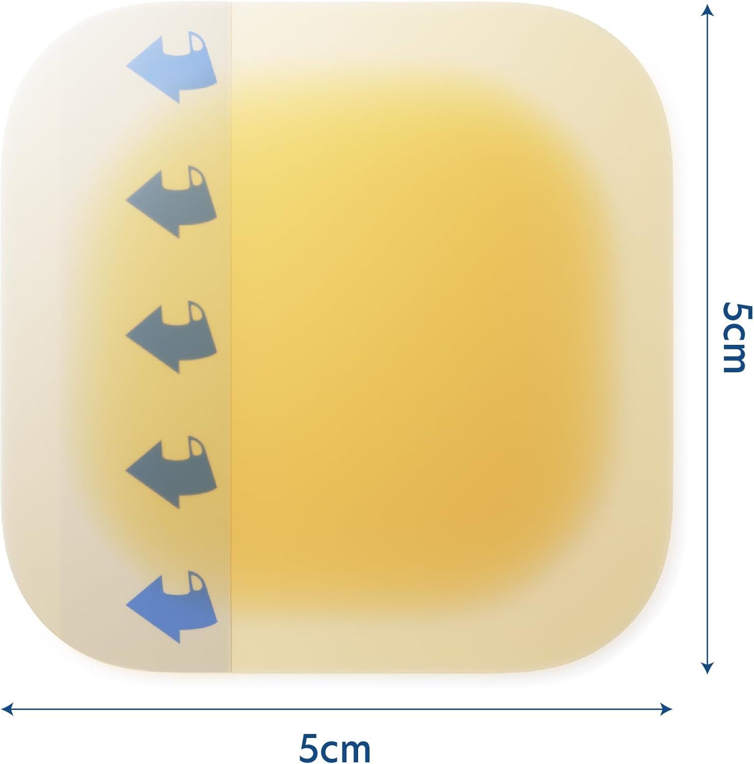 Medicazioni idrocolloidali sterili 5 cm x 5 cm Cutiderm