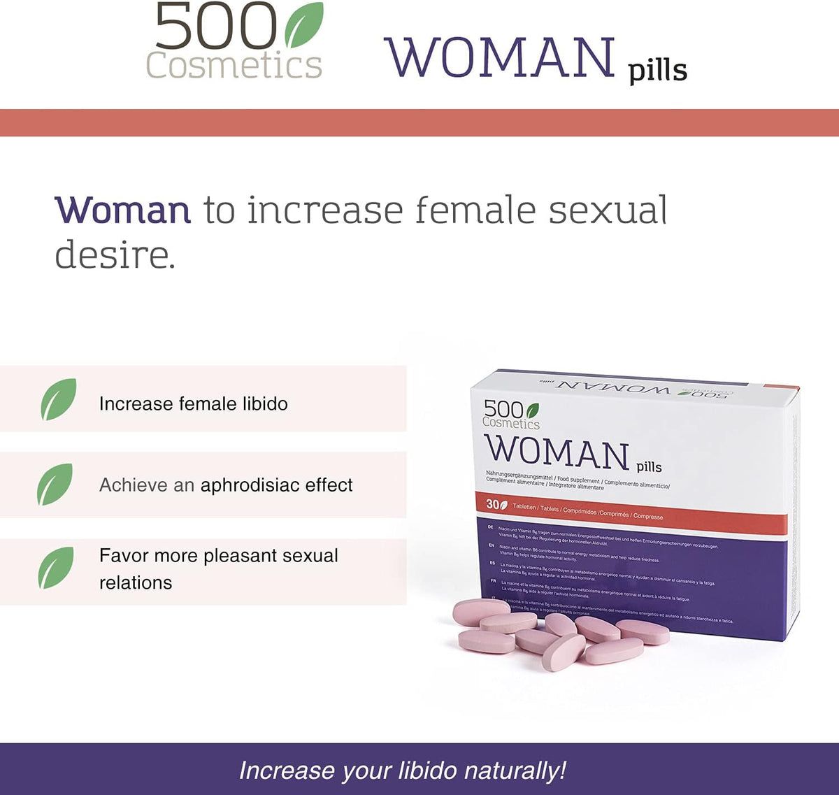 500Cosmetics Woman Integratore per il benessere femminile