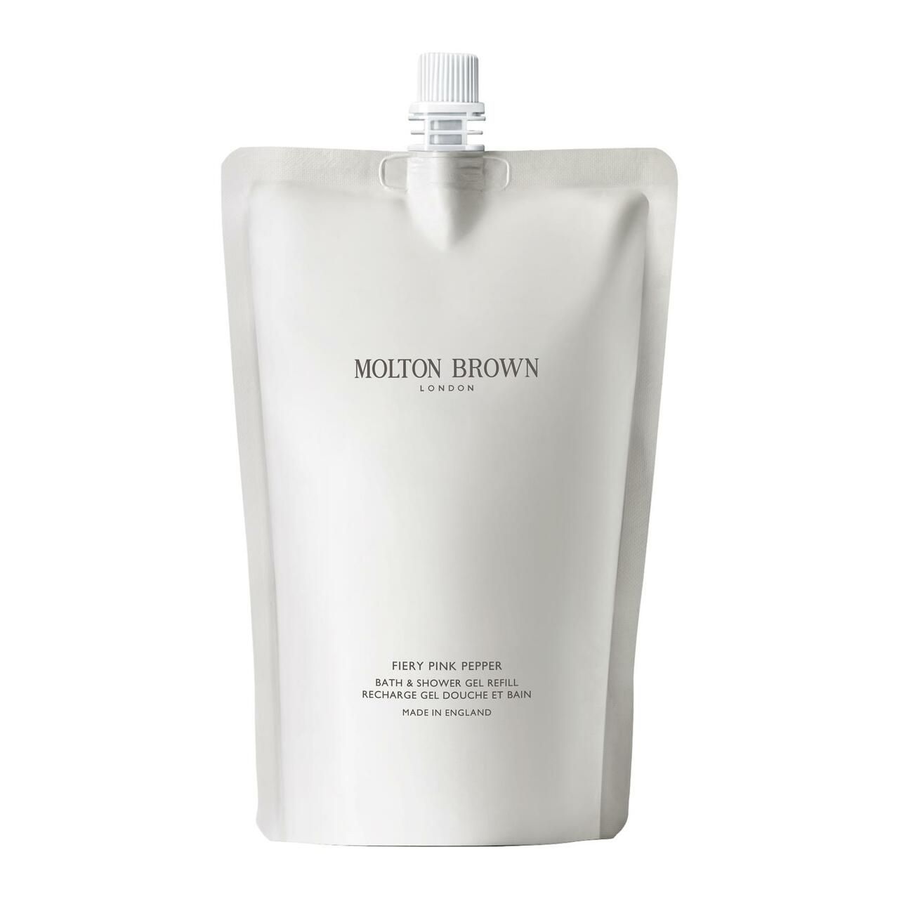 Molton Brown Fiery Pink Pepper Gel Doccia e Bagno Ricarica, 400 ml