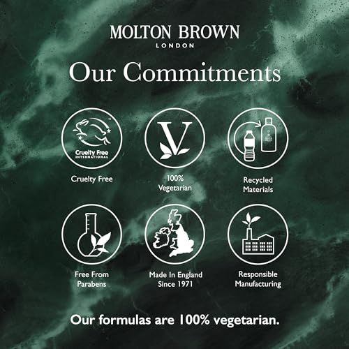 Grafica con loghi. Cruelty Free, 100% Vegetariano, materiali riciclati, senza parabeni, Made in England, produzione responsabile.