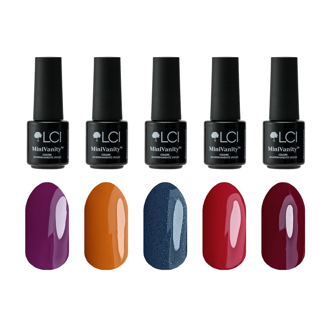 LCI Cosmetics - Set 5 colori semipermanenti Mini Vanity LCI - Winter 24