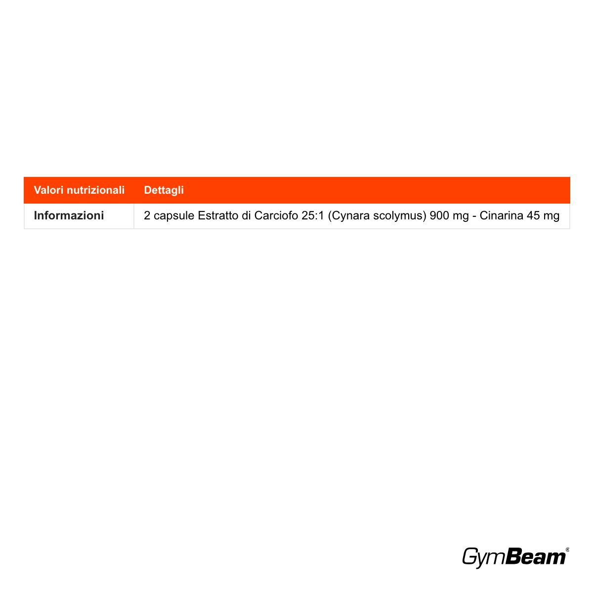 GymBeam Estratto di Carciofo adatto ai vegani