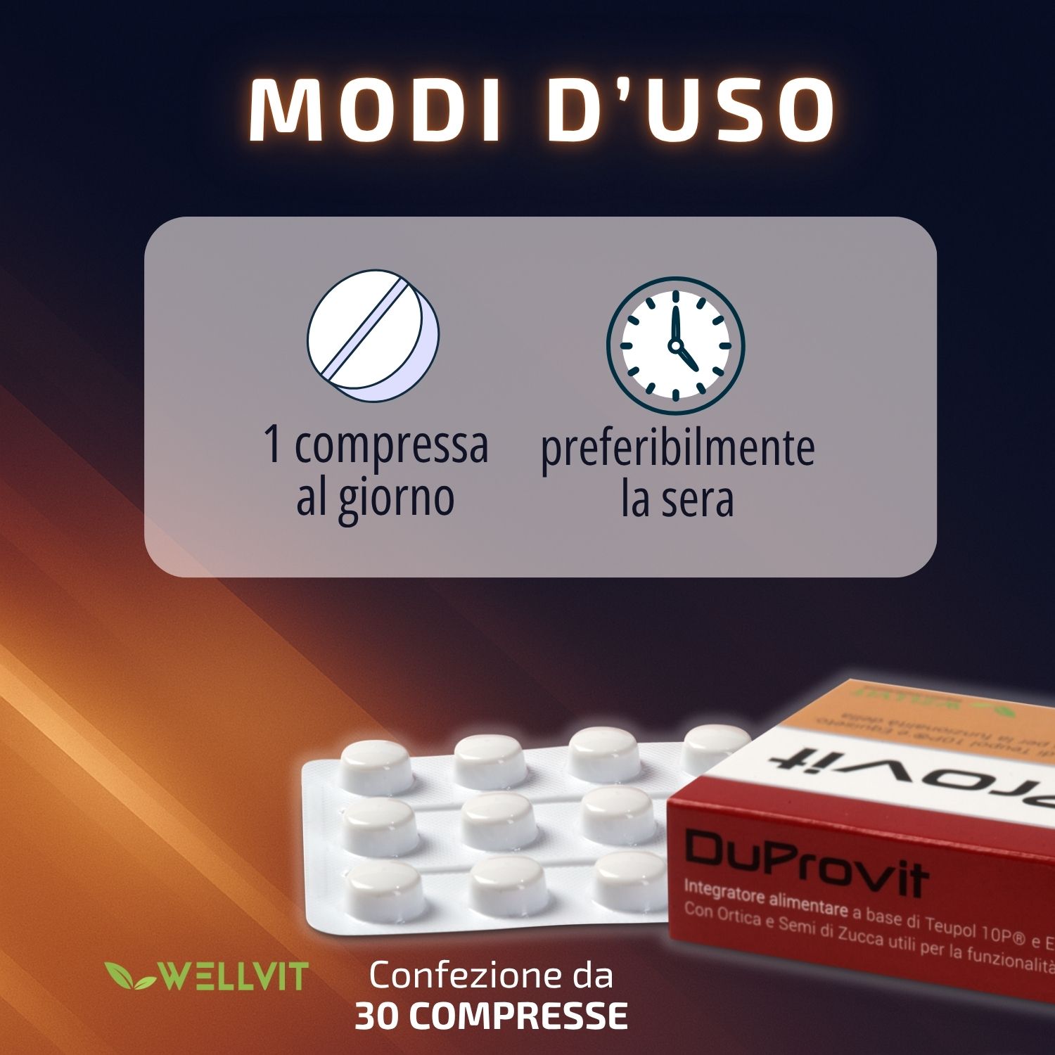 Wellvit | Integratore per la Prostata e Vie Urinariecon Teupol 10